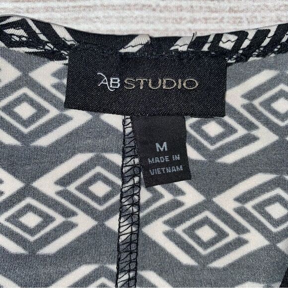 AB Studio pattern print midi dress women size Medium - Picture 7 of 10